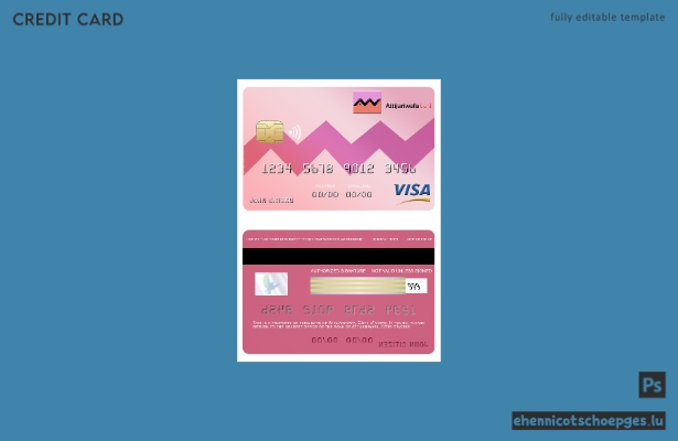 Beispielvorschau der Attijariwafa Bank Visa-Karte der Elfenbeinküste